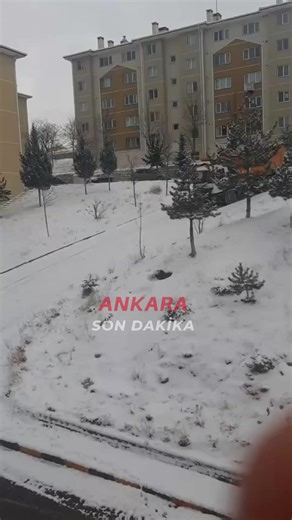 Ankara Mamak'ta Kar Küreme Aracının Kaza Anı