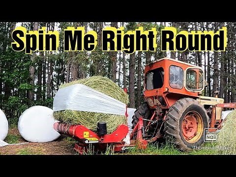Using An Individual Bale Wrapper To Wrap Round Bales/Anderson RB200 Bale Wrapper
