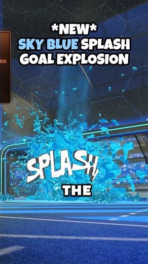 *NEW* SKY BLUE SPLASH TUTORIAL 🤯 #rocketleague #rocketleagueclips #shorts #viral #foryou #fyp