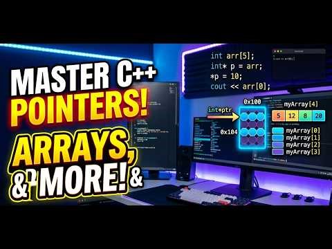 C++ Tutorial: Pointers, new, delete & Dynamic Memory (Step-by-Step)