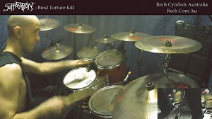Sterling Junkin - Suffocation - Bind Torture Kill Rech Cymbals - Australia | Sick Drummer Magazine
