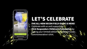 We're excited to announce the Decon Field Guide has a brand new look and features! Get your limited edition #DFG commemorative t-shirt to celebrate! Order yours here: https://okt.to/OmT2Pw We want to sincerely thank all of our users and the first responder community at large for their continued support. As part of this special offer, we pledge to donate 100% of profits from the Decon Field Guide Commemorative T-Shirt to the First Responders Children's Foundation to aid first responder families a