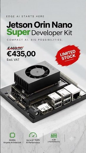 NVIDIA Jetson Orin Nano Super | 67 TOPS Edge AI | Special Offer