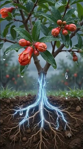 How Pomegranates Actually Grow (Natural Split Reveal)🍎