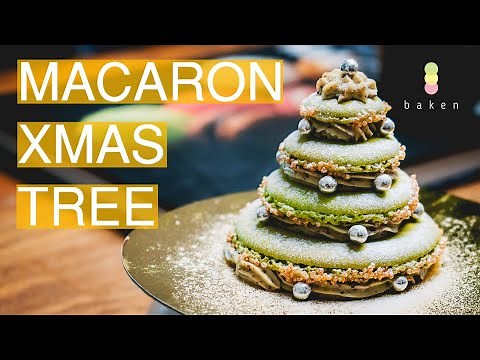 How to make Macaron Christmas Trees | BAKEN