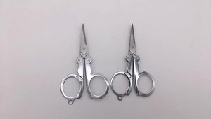 Stainless Steel Mini Folding Scissors High Quality Foldable Portable Pocket Travel Scissor