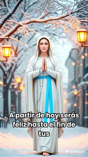 María Santísima, ruega por nosotros. A partir de hoy serás feliz hasta el fin de tus días.