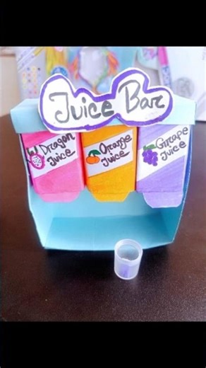 Make juice stall step by step | Easy craft | How to make juice box #juice #craft #diy