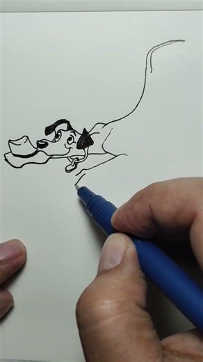 How to draw a funny dog #cartooncharacterdrawing
