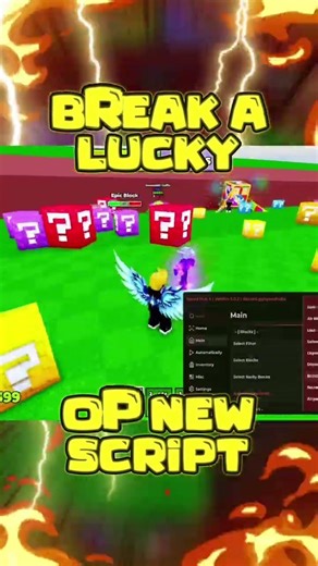 🌞OP🌞 Break A Lucky Block New OP Script! #breakaluckyblock #breakaluckyblockscript #roblox #script