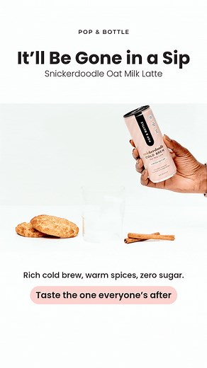 12K views | A festive blend of organic cold brew coffee, house-made oat milk, coconut nectar, and sweet cinnamon & spice. Indulge in the delights of the season, without compromise. | Pop & Bottle | Facebook