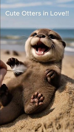 Cutest Baby Otters in Love… The Ending Will Melt You 🦦😍