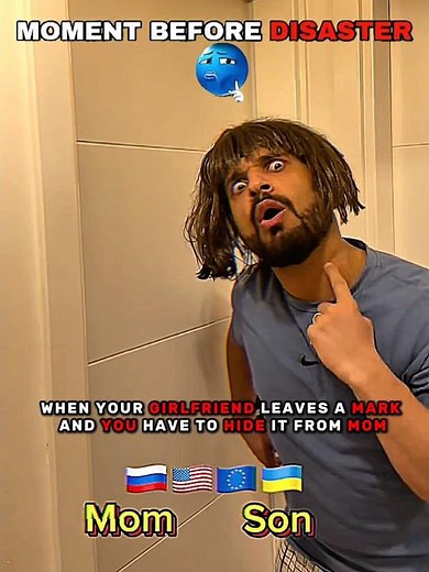 When your girlfriend leaves a mark and you have to hide it from MOM! 💀#relatable #mom #funny #memes