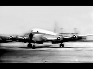 Sabena Douglas DC-7C Seven Seas Newsreel - 7/11/60