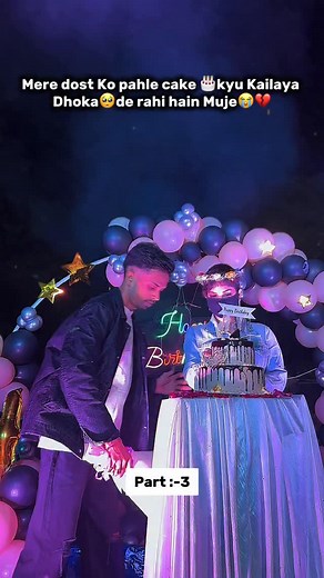 2.8M views · 142K reactions | Mere dost Ko pahle cake  kyu Kailaya Dhoka 梁de rahi hain Muje #explorepage #explore #trendingreels #trending #couplegoals #couple #love #viral #ayush_vines_00 @ayush_vines_00 #annu_kush #sad #breakup #facebook | Annu Kush | Facebook