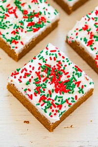 Gingerbread Bars with Cream Cheese Frosting