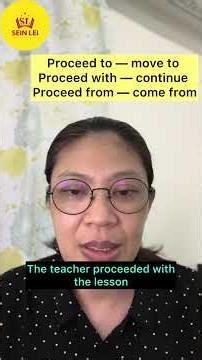 Proceed + Prepositions (to, with, from )