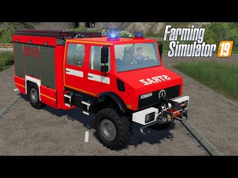 Mercedes-Benz Unimog Fire Department - Farming Simulator 2019 [FS 19 LS 19 Truck Vehicle Mod] #truck