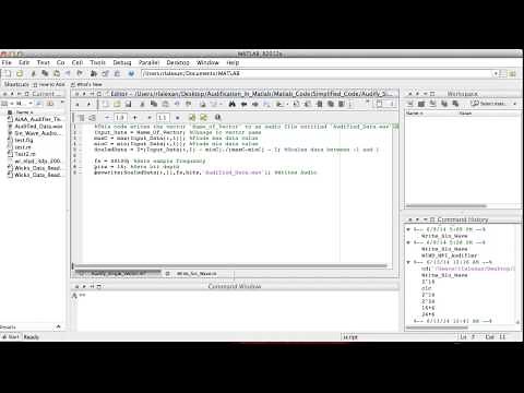 Writing Audio in Matlab