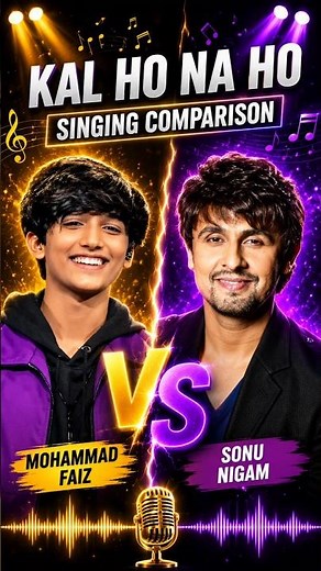 Kal Ho Na Ho Singing Comparison | Sonu Nigam | Mohammad Faiz