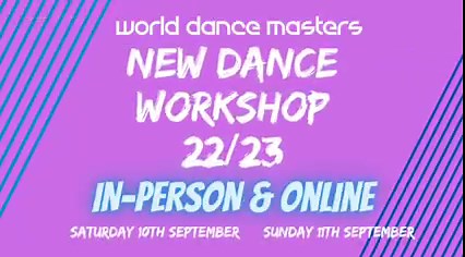 📢 WDM NEW DANCE WORKSHOPS 22/23 📢 WDM is excited to bring a day of dance dedicated to the new WDM competition dances! ⏰️ On 10th September we will have an IN-PERSON Workshop in Ireland, details follow below ⬇️ ⏰️ Join us on 11th September ONLINE to learn the dances released for the new competition year. These dances will be in effect immediately. Nicola, Shane, Fred and Jessica will take you through all our new dances from Tiny Tots to Allstar. CLICK HERE TO BUY A PASS: ➡️ https://shop.wdm.dan
