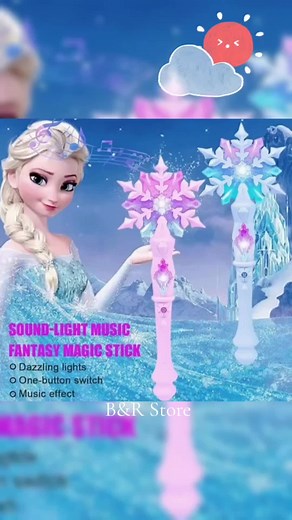Frozen Fairy Light Sound Magic wand Earrings #frozen #kids #children #fyi #viral #CapCut