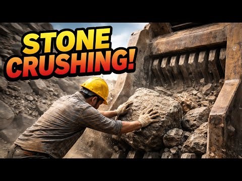 ASMR Rock Crushing | Massive Boulders Break Apart in Seconds