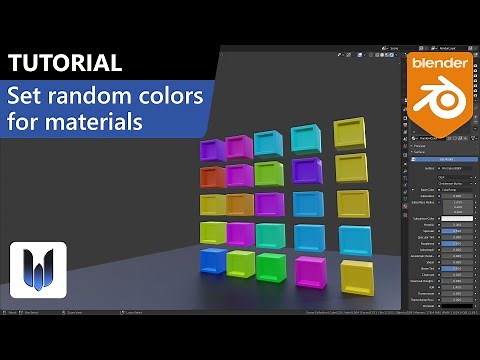 Blender tutorial: Set random colors for materials