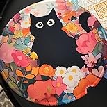 2 Pack Dumpster on Fire Mouse Pad, Funny Cute Mousepad for Desk Accessories, Small Round Mouse Pad for Wireless Mouse Gaming Computer Laptop, This is Fine Home Office Supplies Decor