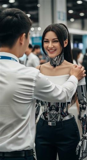 Guy Tries Out the Newest Girlfriend Robot at First Date Surprise #AI #Robotics #Tech