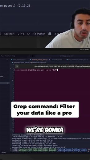 Coder Trader on Instagram: "Filter function definitions using the grep command. Efficient command-line skills for coders and traders. #GrepCommand #CommandLine #CodingTips #TradingTools #CoderTrader #SkoolCommunity"