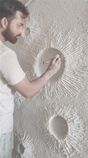 😍 3D wall design| letest wall design #Rangrezz art hand made art how to make moon art