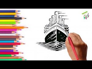 Titanic Drawing for Beginners | How to draw titanic Step by Step | Follow my drawing #drawing #art