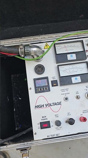 HV VLF test on MV cable