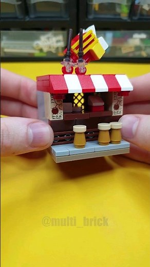 LEGO tutorial noodle shop #lego #tutorial #multibrick #shorts
