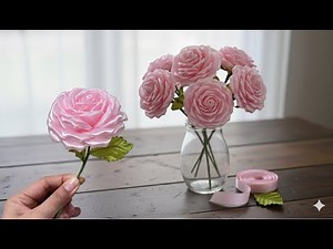 Amazing trick 🤯 DIY Blooming Roses from ribbon | Flower roses tutorial easily
