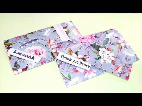 Easy envelope with wrapping paper or A4. Origami envelope WITHOUT glue and scissors!