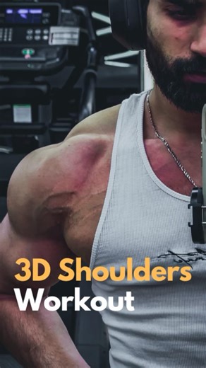 Build 3D shoulders #gym #fitness #shoulderworkout #pushday #3dshoulders #aesthetic #abs #consistency