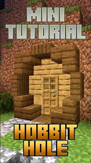 Easy Hobbit Hole - Minecraft Tutorial #gearsaw #minecraft #minecraftbuildingtutorial