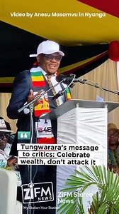 Tungwarara’s message to critics: Celebrate wealth, don’t attack it “Kana munhu awana nyasha farawo naye, dzinokutapukirawo” (If someone has received favour, rejoice with them — it might rub off on you too), says Presidential Advisor Paul Tungwarara, hitting back at what he describes as relentless attacks on wealthy and politically connected businessmen, including Scott Sakupwanya, Wicknell Chivhayo, and himself. Speaking at the Presidential Constituency Empowerment Fund programme in Nyanga today