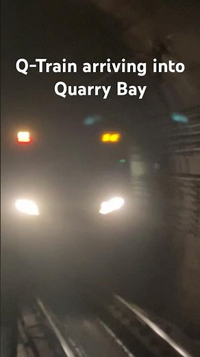 MTR Q-Train arriving into Quarry Bay Station
