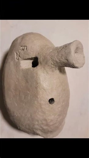 Made another #ocarina ! I put seven holes for a complete basic scale this time.