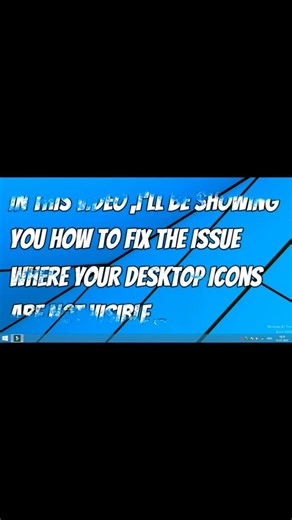 Fix Missing Desktop Icons in Seconds! 💻 | #pc #desktopicons #easyfix #tutorial