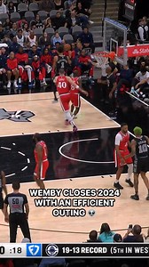 314K views · 3.5K reactions | Wemby tonight: 27 PTS, 9 REB, 5 AST, 3 BLK & a Spurs win!  | NBA | Facebook