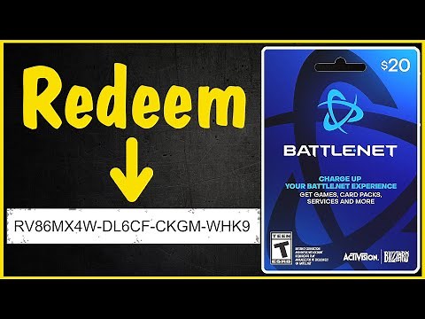 How to Redeem a Battlenet Gift Card Code Using Either the Website or Desktop App