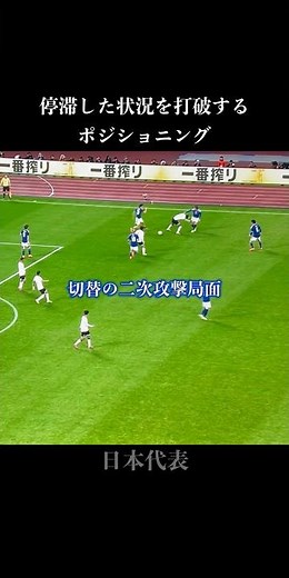 停滞した状況を打破するポジションリメイク #サッカー