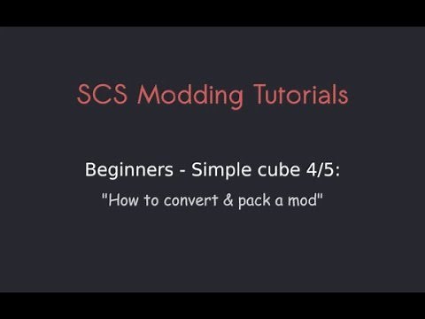 Modding Tutorials: 01 Simple cube 4/5 - How to convert & pack a mod