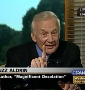 Buzz Aldrin Urges Study of Mars Moon Monolith