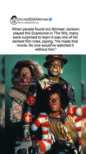 Michael Jackson shines as the Scarecrow in the iconic 70s musical The Wiz. #michaeljackson