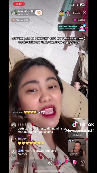 Very supportive si Dustin kay Bianca kahit sino maging on-screen partner niya. #dustinyu #biancadevera #dustbia #dusbi